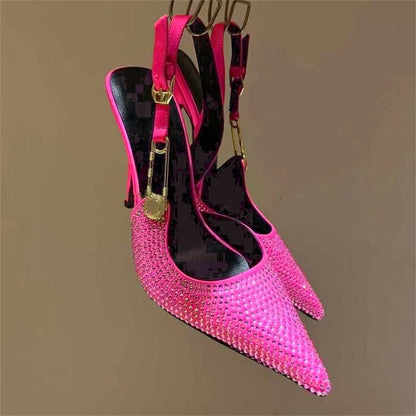 Funki Findz | Shoes | Women's Metallic Beaded High Slingbacks