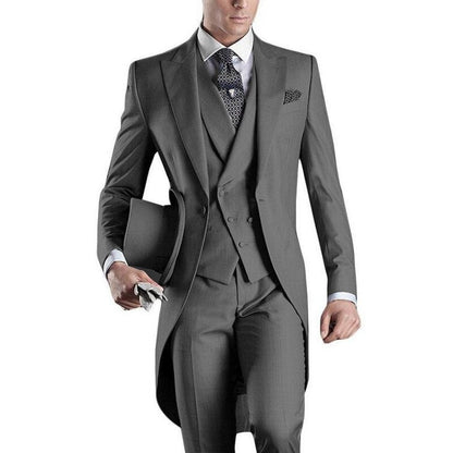 Funki Findz | Suits | Men's Custom 3 Pcs Grooms Suit | Tailcoat