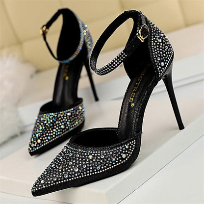Funki Findz | Shoes | Women's Shiny Rhinestone Designer Heels