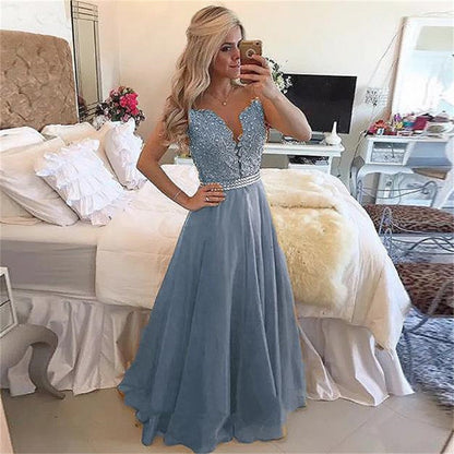 Funki Findz | Dresses | Women's Chiffon Beaded Prom Dress