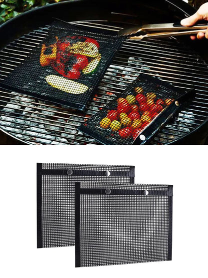 Funki Findz | Grill Bags | Non-Stick BBQ Grill Mesh Cooking Bags