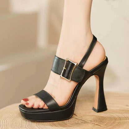 Funki Findz | Shoes | Women's Genuine Leather Chunky Sandals