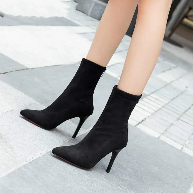 Funki Findz | Boots | Women's Pointed Toe Stiletto Ankle Boots