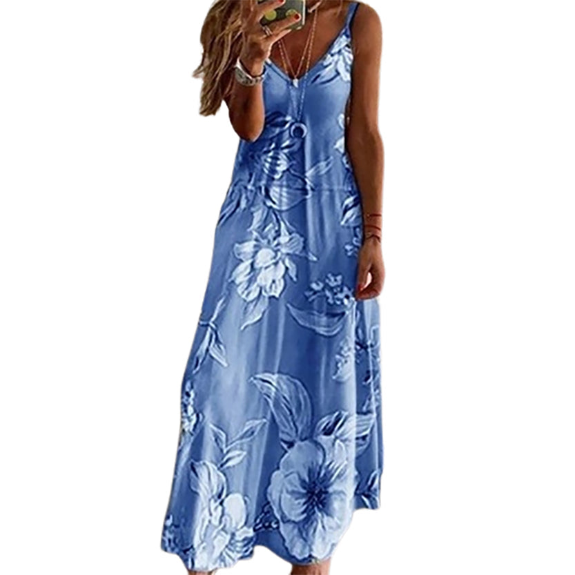 Funki Findz | Dresses | Women's Long Floral Summer Maxi Dress