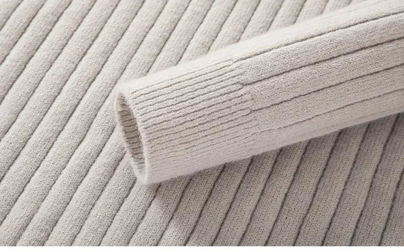 Funki Findz | Sweaters | Men's Mock Neck Vertical Stripe Pullover