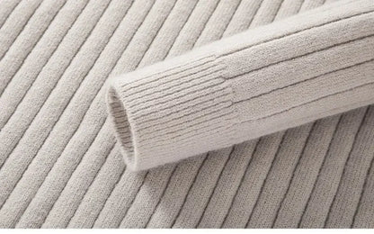 Funki Findz | Sweaters | Men's Mock Neck Vertical Stripe Pullover