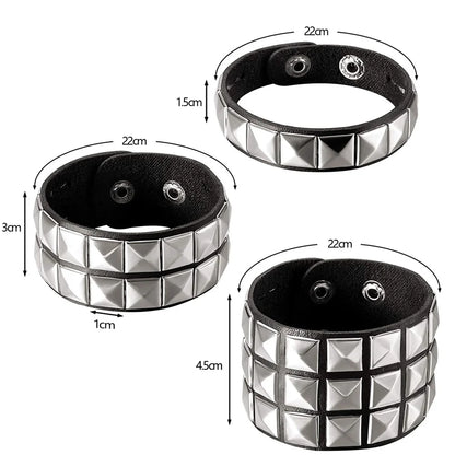 Funki Findz | Bracelets | Unisex Leather Adjustable Cuff Bracelets
