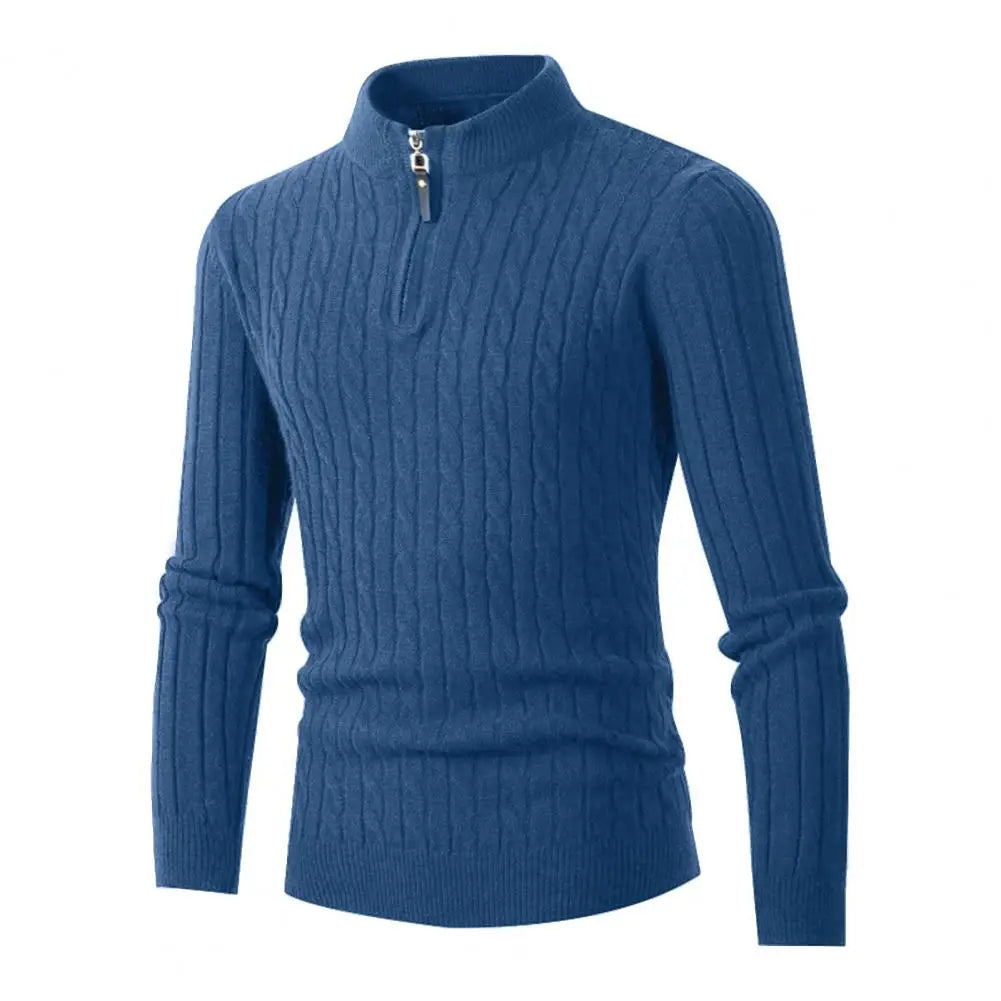 Funki Findz | Sweaters | Men's Slim Mock Neck Knitted Pullovers