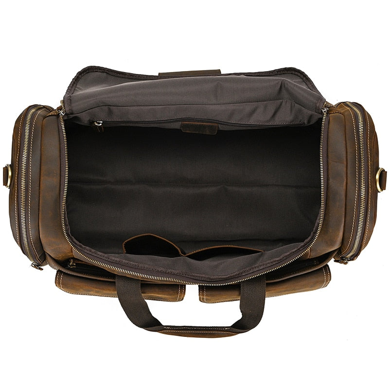 Funki Findz | Bags | Travel Bags | Men's Leather Overnight Bag