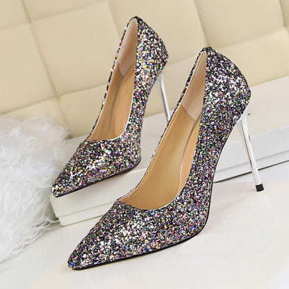 Funki Findz | Shoes | Women's High Heel Glitter Prom Pumps