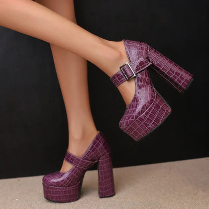 Funki Findz | Shoes | Women's Super-High Mary Jane Platforms