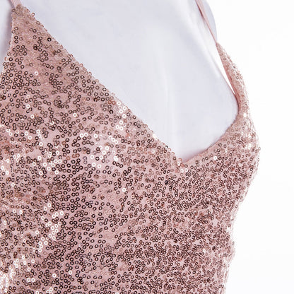 Funki Findz | Dresses | Women's Long Sequin Prom Party Dress