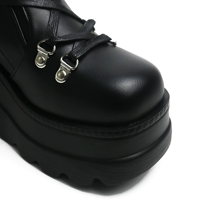 Funki Findz | Boots | Women's Punk High Platform Wedge Boots