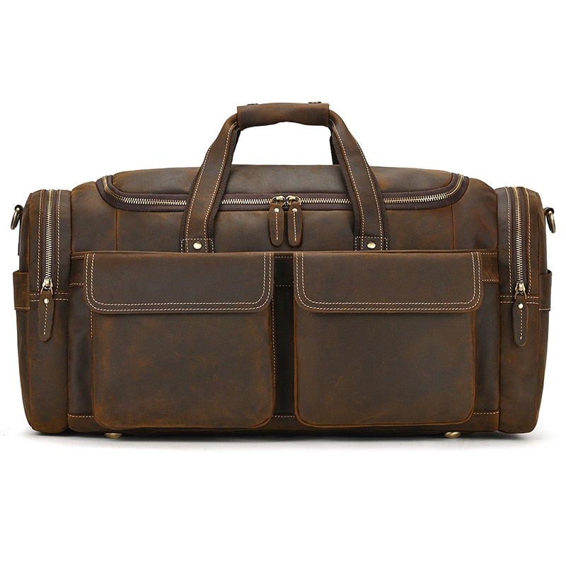 Funki Findz | Bags | Travel Bags | Men's Leather Overnight Bag