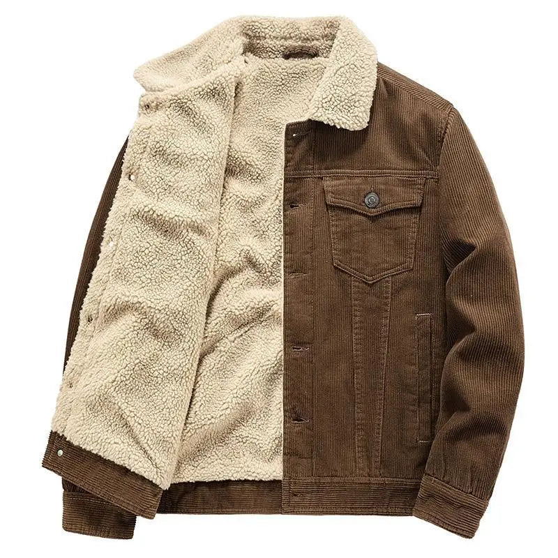 Funki Findz | Jackets | Men's Corduroy Fleece Winter Jacket