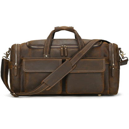 Funki Findz | Bags | Travel Bags | Men's Leather Overnight Bag