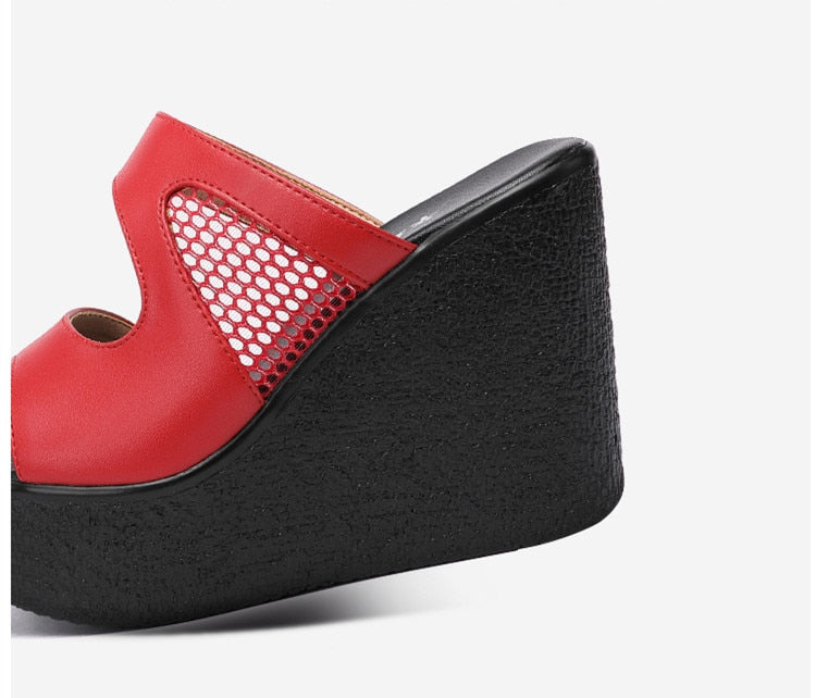 Funki Findz | Shoes | Women's Platform Wedge Mesh Sandals