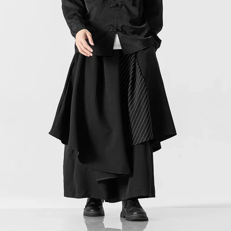 Funki Findz | Skirts | Men's Japanese Style Wide Leg Skirt/Pant