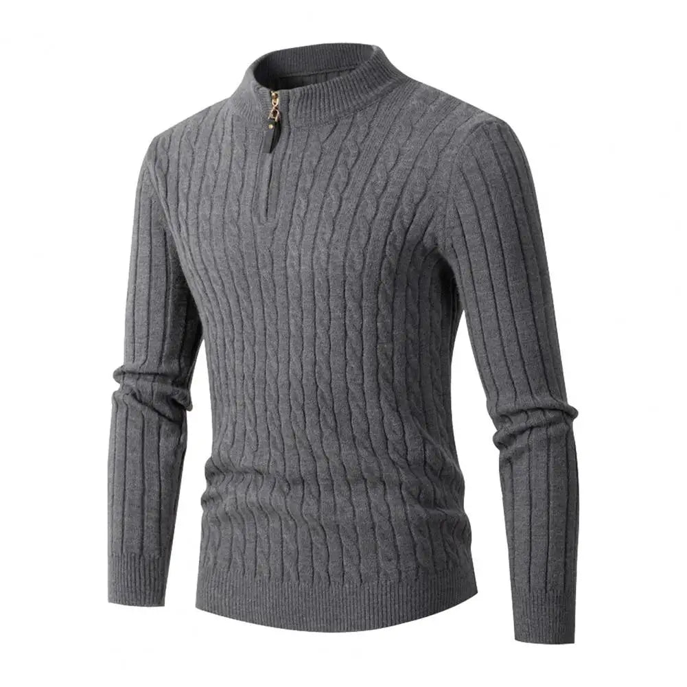 Funki Findz | Sweaters | Men's Slim Mock Neck Knitted Pullovers