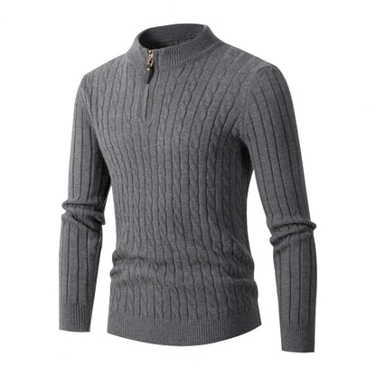 Funki Findz | Sweaters | Men's Slim Mock Neck Knitted Pullovers
