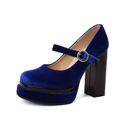 Funki Findz | Shoes | Women's Luxury Velour Mary Jane Pumps