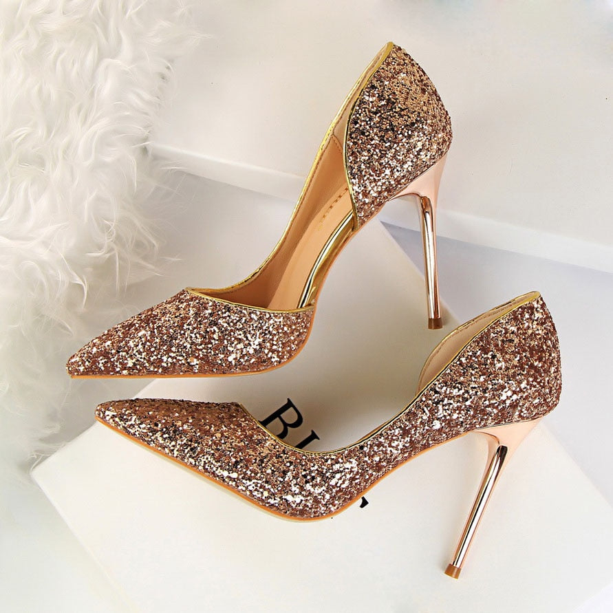 Funki Findz | Shoes | Women's Elegant Glitter Wedding Shoes