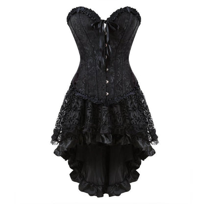 Funki Findz | Dresses | Women's Victorian Corset Dress 2Pcs Set
