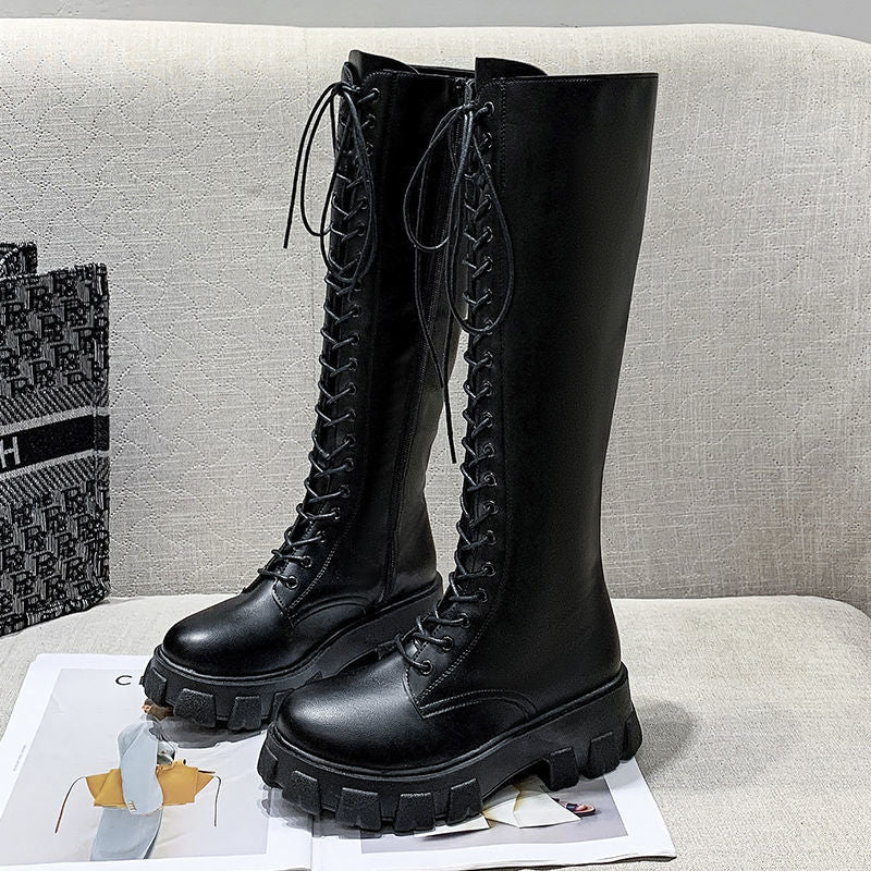 Funki Findz | Boots | Women's Knee High Platform Knights Boots