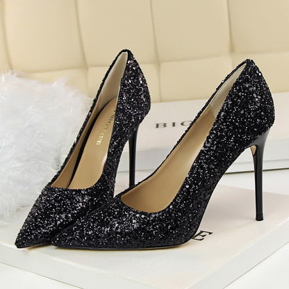 Funki Findz | Shoes | Women's High Heel Glitter Prom Pumps