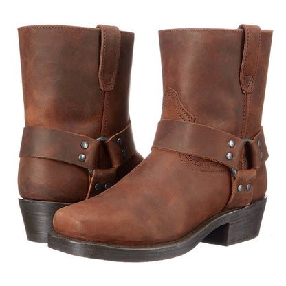 Funki Findz | Boots | Men's Vintage Tan Cowboy Biker Boots