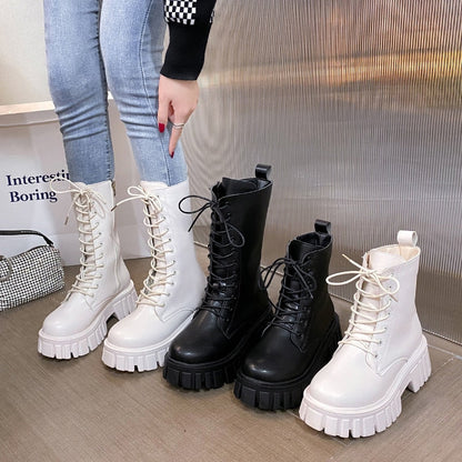 Funki Findz | Boots | Women's Gothic Punk Chunky Platform Boot