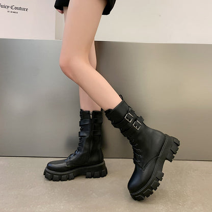 Funki Findz | Boots | Women's Chunky Motorcycle Punk Boots