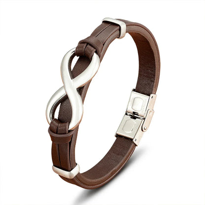 Funki Findz | Bracelets | Unisex Leather Infinity Symbol Bracelets