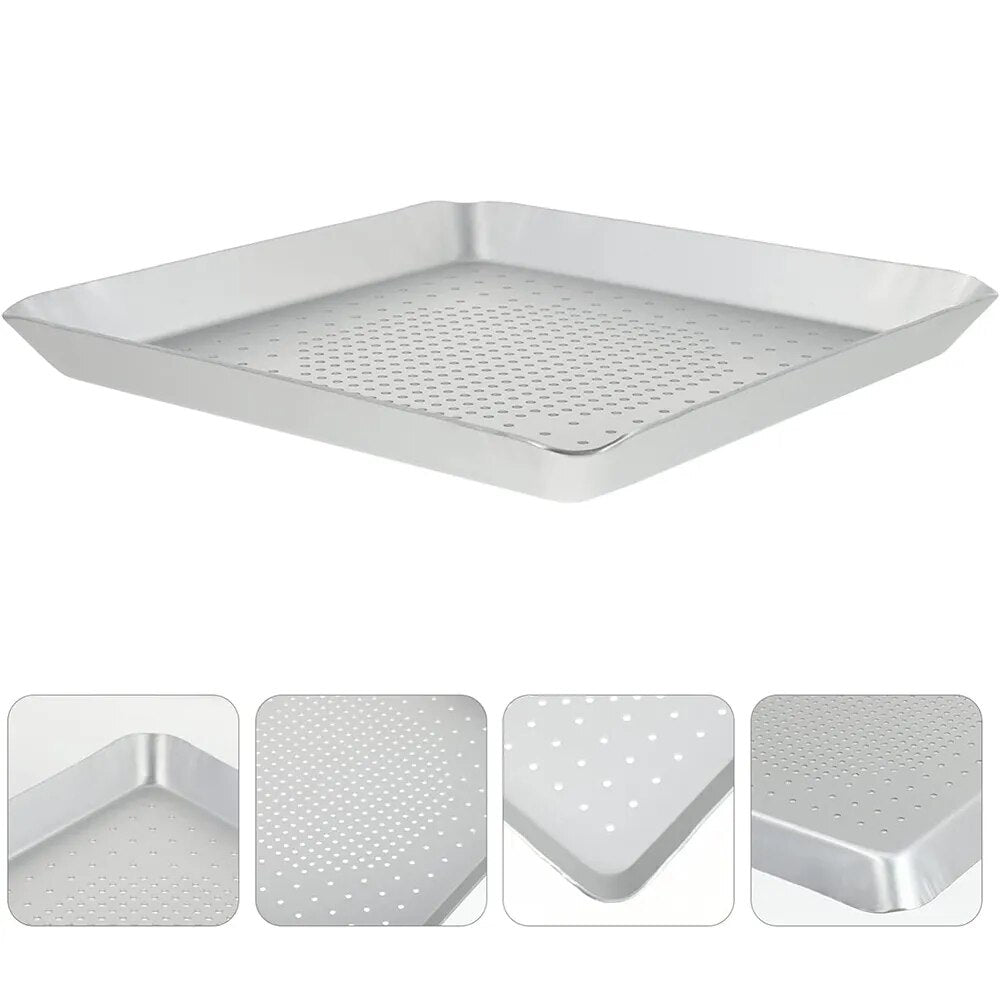 Funki Findz | Pizza Pans | Perforated Square Pizza Baking Trays