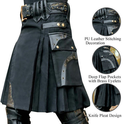 Funki Findz | Skirts | Men's Steampunk Cosplay Larp Utility Kilts