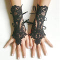 Funki Findz | Gloves | Women's Gothic Fingerless Lace Gloves