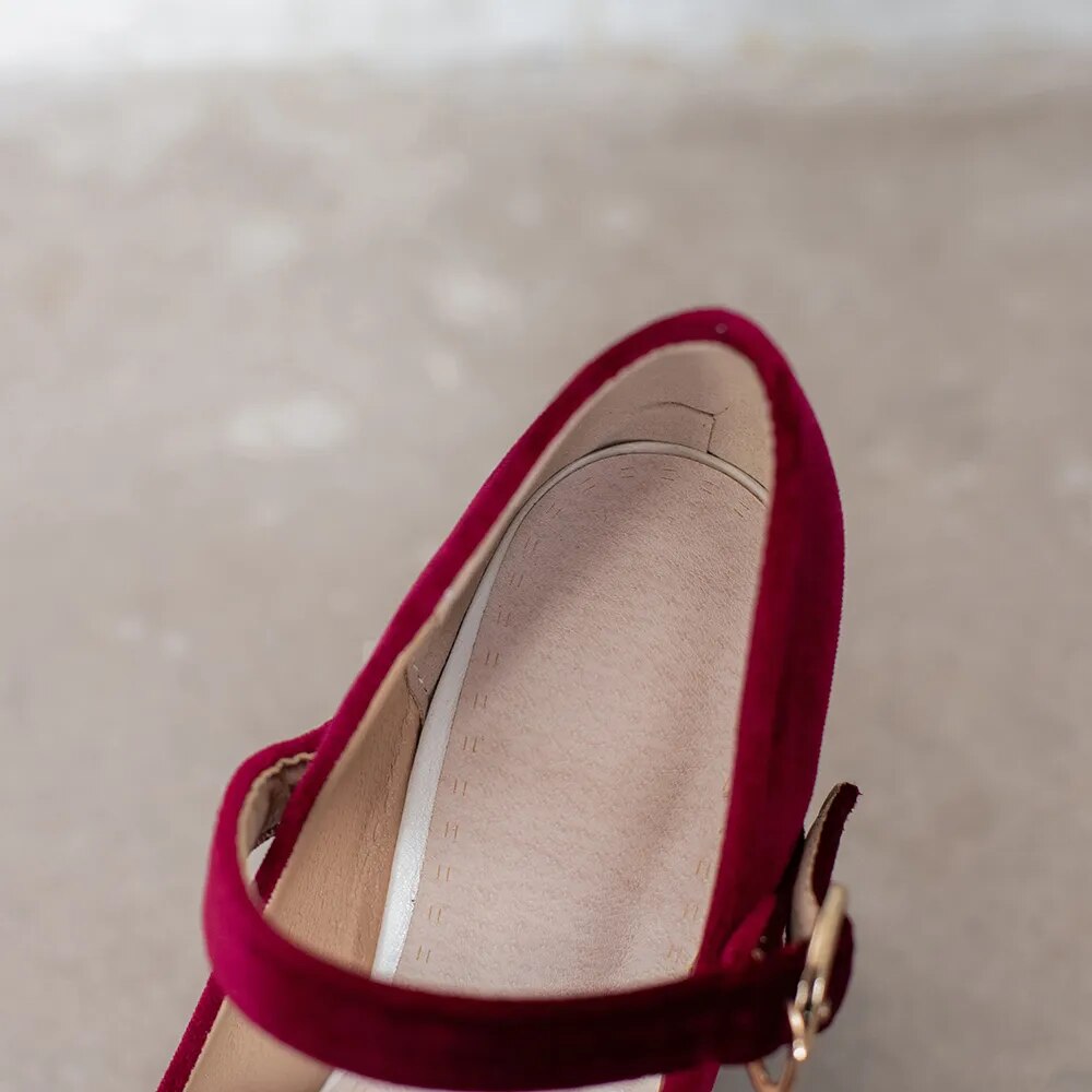 Funki Findz | Shoes | Women's Luxury Velour Mary Jane Pumps