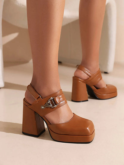 Funki Findz | Shoes | Women's High Stylish Chunky Dress Shoes