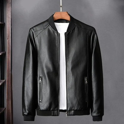Funki Findz | Jackets | Men's Faux Leather Hooded Jacket