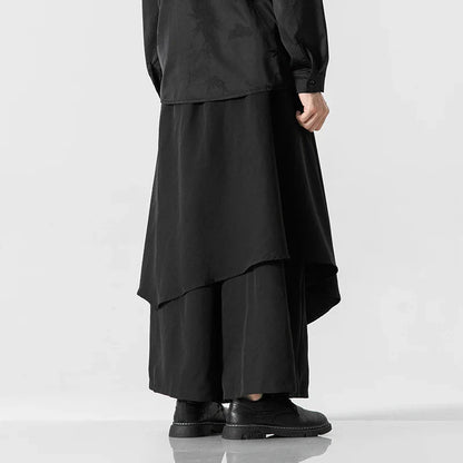 Funki Findz | Skirts | Men's Japanese Style Wide Leg Skirt/Pant