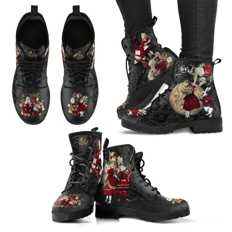 Funki Findz | Boots | Women's British Style Lace up Ankle Boots