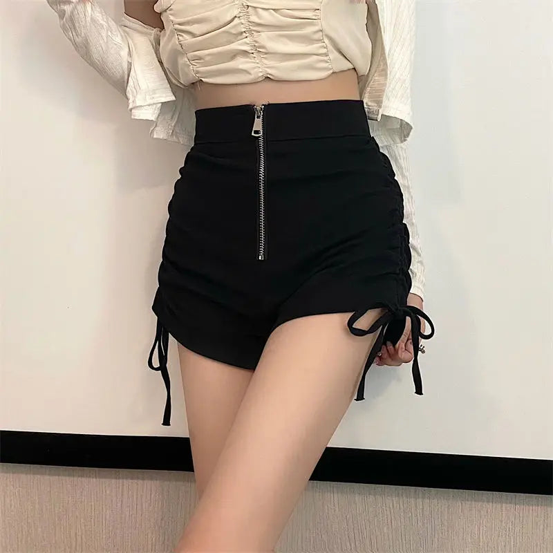 Funki Findz | Shorts | Women's Gothic Drawstring A-line Shorts
