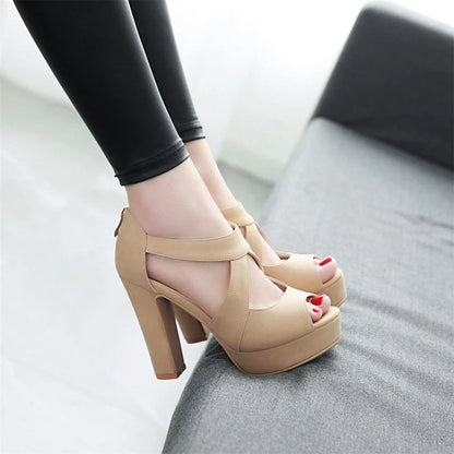 Funki Findz | Shoes | Women's Block Heel High Platform Sandal