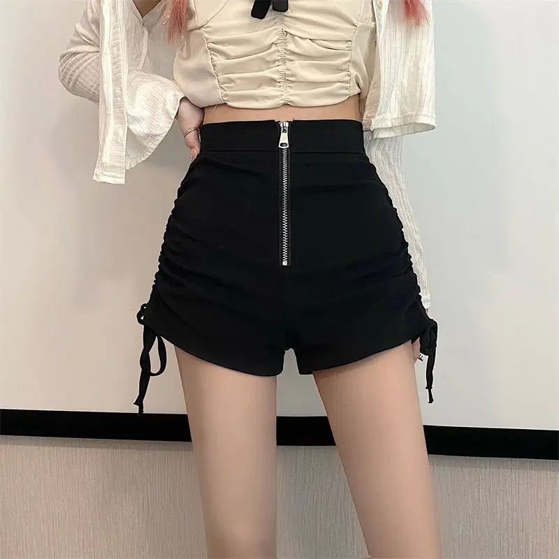 Funki Findz | Shorts | Women's Gothic Drawstring A-line Shorts