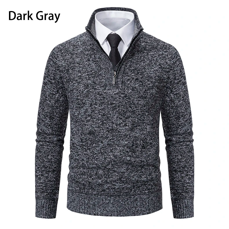 Funki Findz | Sweaters | Men's Casual Stand Collar Zip Pullovers