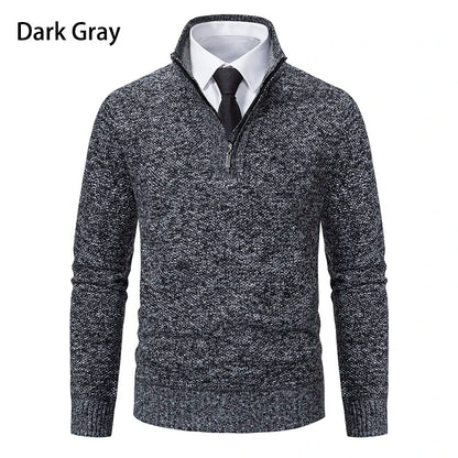 Funki Findz | Sweaters | Men's Casual Stand Collar Zip Pullovers