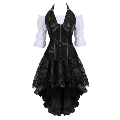 Funki Findz | Dresses | Women's Steampunk Top Corset Skirt Set