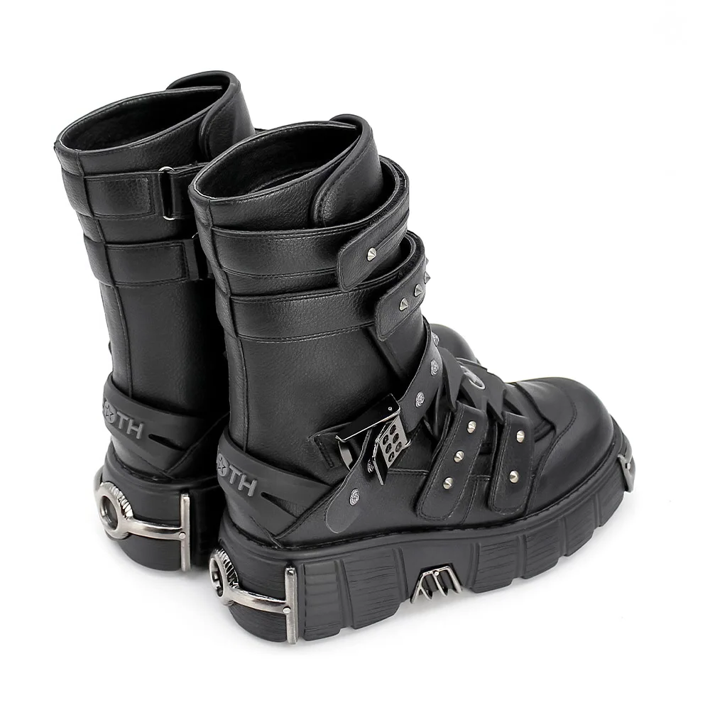 Funki Findz | Boots | Women's Gothic Punk Buckle Strap Boots