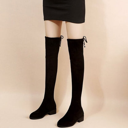 Funki Findz | Boots | Women's Thigh High Block Heel Boots 4|6|8
