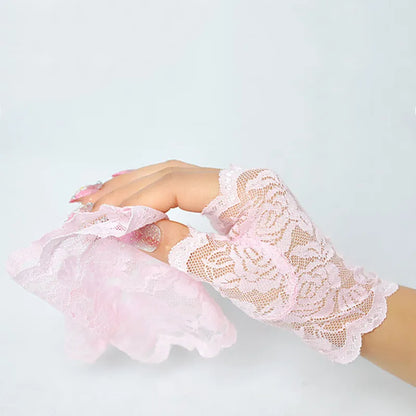Funki Findz | Gloves | Women's Gothic Lace Fingerless Gloves
